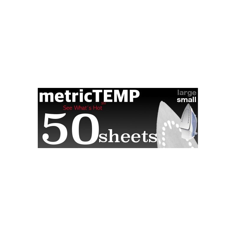 MetricTEMP Large Sheet 25-Pack - Heat Mapping Film - Pressure Metrics