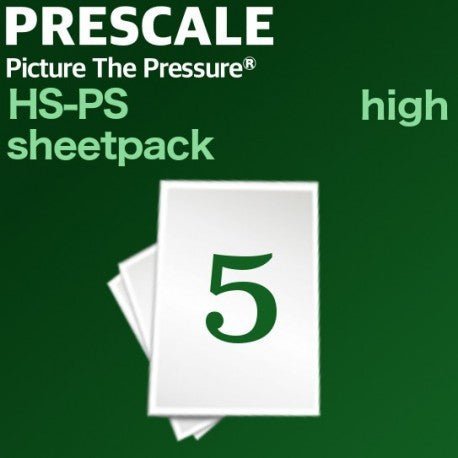 Prescale High 5-Sheet Pack - Pressure Indicating Film - Pressure Metrics