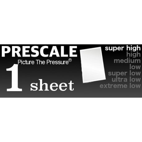 Prescale Super High Single Sheet – Pressure Indicating Film - Pressure Metrics