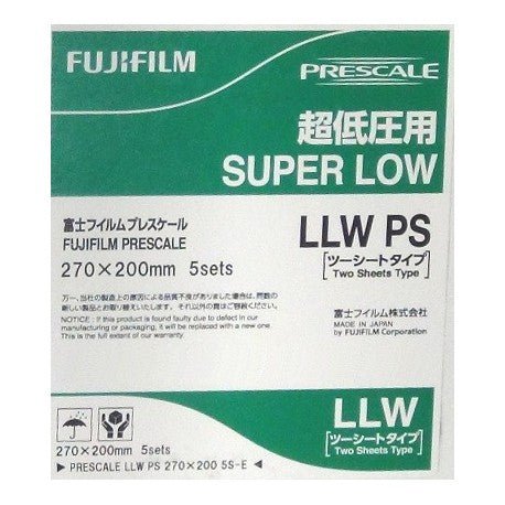 Prescale Super Low 5-Sheet Pack - Pressure Indicating Film - Pressure Metrics